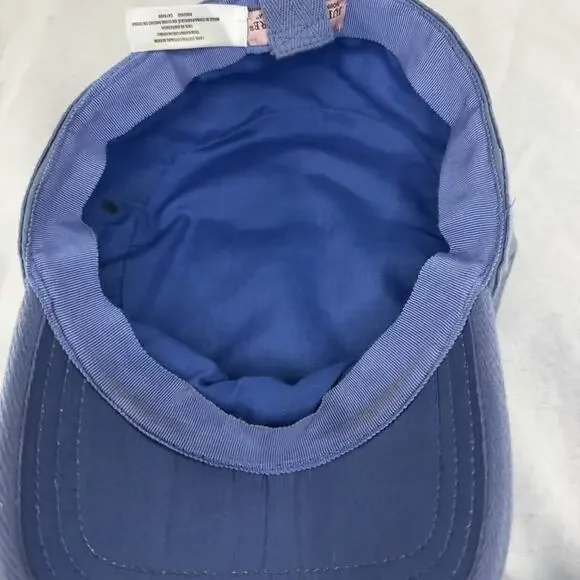 Vintage Juicy Couture Cadet Style Flat Cap Blue 100% Cotton - Picture 11 of 11